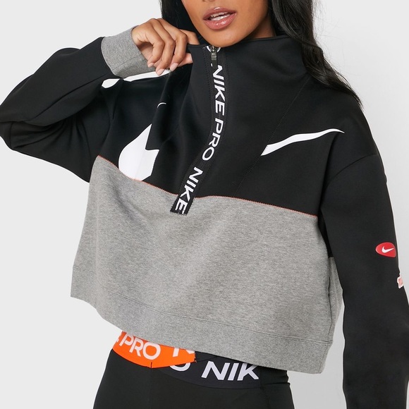 Nike Tops - *NWT* Nike Pro Get Fit Icon Clash Fleece Track Jacket | Athleisure